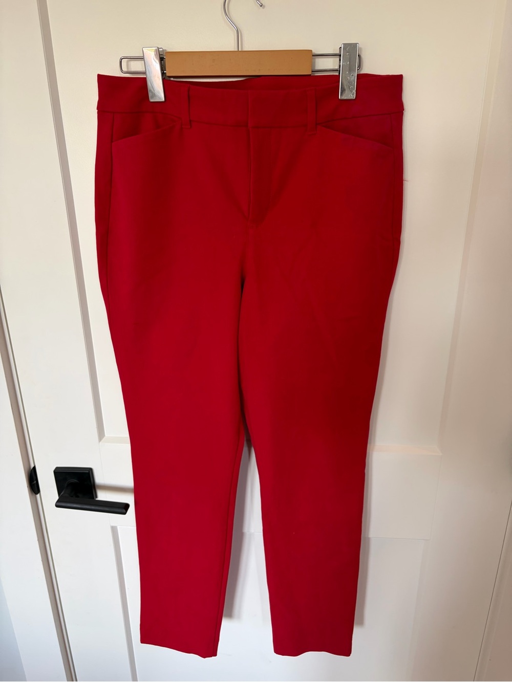 Old Navy Red Pixie High Rise Pants